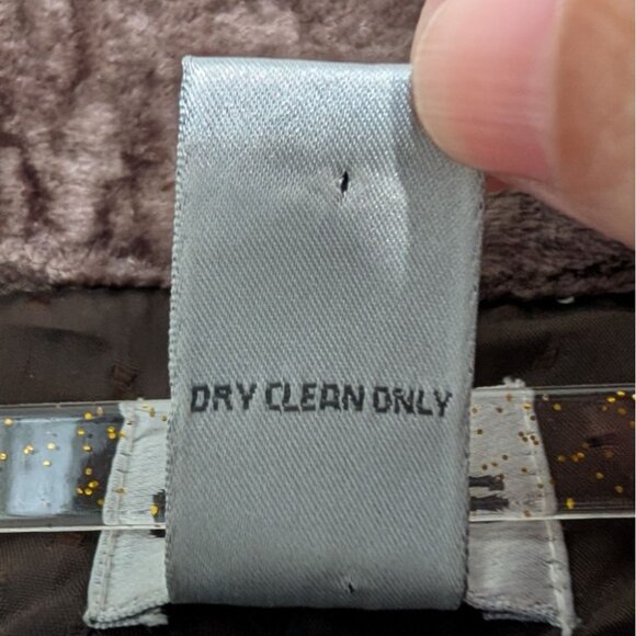 Chicos 2 Velvet Floral Jacket Womens Size Large Brown Beaded Embellished Boho - Picture 7 of 13